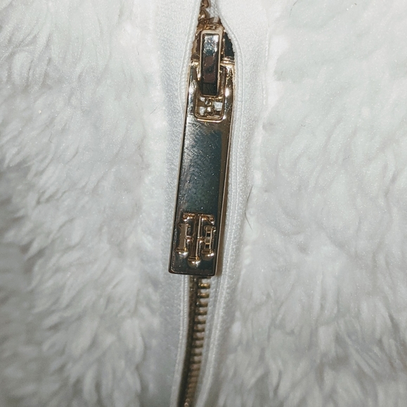 Tommy Hilfiger Faux Fur Pullover Jacket Size Med - Picture 3 of 7